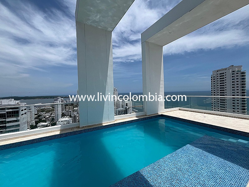 Bocagrande Loft - Con vista al mar y a la bahía de Cartagena 702MGL