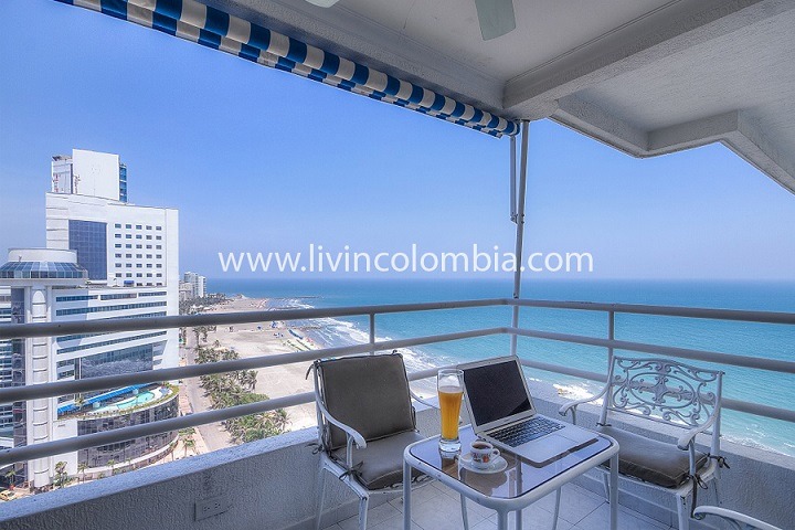 Bocagrande Pelican Beach - Apartamento con vista al mar 1602MAD